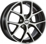 BBS SR SR001 17x8 5x120 ET30 volcano grey diamondcut