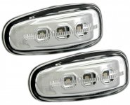 Blinkry boční LED Mercedes-Benz w210 chromované