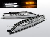 Blinkry přední s LED bar pozičním světlem chrom VW Scirocco 3 08-