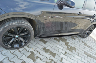 Boční prahy BMW X6 F16 MPACK 2014- carbon look