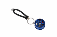 Přívešek na klíče - alu disk JR3 TE37 modrý