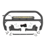 Bull bar with LED light bar 20" Chrome Series Rough Country