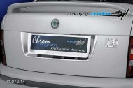 Chromový rámeček registrační značky zadní Škoda Fabia Sedan, Combi