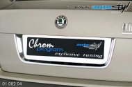 Chromový rámeček registrační značky zadní Škoda Octavia II