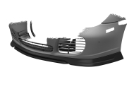 Cup-Spoilerlippe mit ABE für Porsche 911/996 CSL852-G