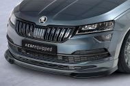 Spoiler pod přední nárazník CSR CUP pro Škoda Karoq SportLine - carbon look lesklý