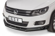 Spoiler pod přední nárazník CSR CUP pro VW Tiguan I - carbon look lesklý