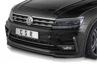 Spoiler pod přední nárazník CSR CUP pro VW Tiguan II R-line - carbon look lesklý
