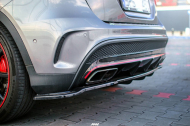 Difuzor zadního nárazníku MERCEDES-BENZ GLA 45 AMG SUV (X156) (2014-2017) s křídélky carbon look