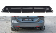Difuzor zadního nárazníku pro Volkswagen Passat R-line B8 15- černý lesklý plast