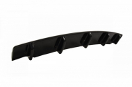 Difuzor zadního nárazníku se žebry BMW 5 F11 sedan M-PACK (2011-) pro duplex černý lesklý plast