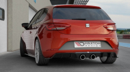 Difuzor zadního nárazníku SEAT LEON MK3 CUPRA FACELIFT 2017 -  černý lesklý plast