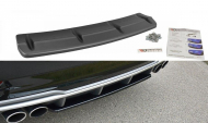 Difuzor zadního nárazníku střední Audi S3 8V FL Hatchback / Sportback / Sedan černý lesklý plast