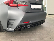 Difuzor zadního nárazníku V.2 Lexus RC 2014- černý lesklý plast