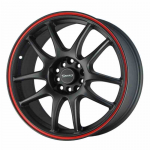 Drag DR31 17x8 ET47 5x100/114,3 Black / Red