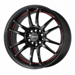 Drag DR38 17x8 ET47 5x100/114,3 Black / Red