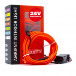 LED Ambientní osvětlení - 3m - červený - 24V