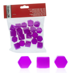 Krytky na šrouby 17mm - Fialové (Silikonové) 20ks