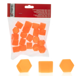 Krytky na šrouby 19mm - Oranžové (Silikonové) 20ks