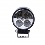 LED Pracovní světlo 12W (4 x 3W EPISTAR) 60° (kulaté černé) EPWL97