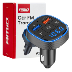 FM transmitter 2×USB-A 12V 24V AMIO-04648