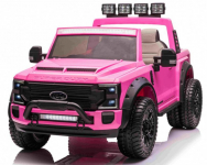 Elektrické autíčko Ford Super Duty růžové