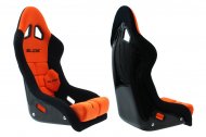 Sportovní sedačka SLIDE GT FIA semiš černá/oranžová