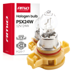 Halogenová žárovka PSX24W PG20-7 12V 24W AMIO-04411