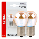 Halogenové žárovky PY21W 12V21W BAU15S Lumitec AMBER CHROME (2ks)