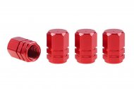 Hliníkové čepičky na ventilky červené 4 ks