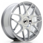 JR Wheels JR18 17x7 ET20-40 BLANK Silver Machined Face