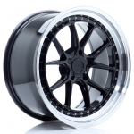 JR Wheels JR39 19x9,5 ET15-35 5H BLANK Glossy Black w/Machined Lip