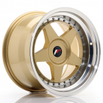 JR Wheels JR6 18x8,5 ET20-40 5H BLANK Gold w/Machined Lip