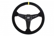 Sportovní volant SLIDE 350mm odsazení 0mm semiš , žlutý pruh