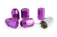 Kolové bezpečnostní matice (štefty) EPMAN RS M12x1.25 Purple