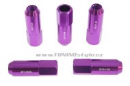 Kolové racing matice (štefty) JBR 60mm M12 x1.25 PURPLE