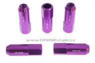 Kolové racing matice (štefty) JBR 60mm M12 x1.25 PURPLE