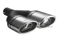 Koncovka výfuku dvojitá šikmá levá ULTER SPORT 120x80mm