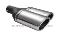 Koncovka výfuku dvojitá šikmá pravá ULTER SPORT 220x80mm