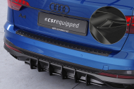 Plastová ochranná lišta zadního nárazníku CSR pro Audi A4 B9 (Typ 8W) - černá lesklá