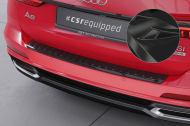 Plastová ochranná lišta zadního nárazníku CSR pro Audi A6 C8 (Typ 4K/F2) Avant - černá lesklá