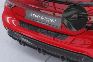Plastová ochranná lišta zadního nárazníku CSR pro Audi e-tron GT - černá lesklá