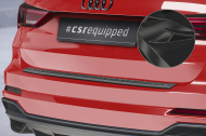 Plastová ochranná lišta zadního nárazníku CSR pro Audi Q3 (F3) - černá lesklá