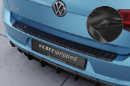 Plastová ochranná lišta zadního nárazníku CSR pro VW Golf 7 (Typ AU) - černá lesklá