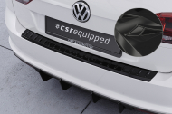Plastová ochranná lišta zadního nárazníku CSR pro  VW Golf 7 Variant - černá lesklá
