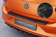 Plastová ochranná lišta zadního nárazníku CSR pro VW Polo 6 (Typ AW) - černá lesklá