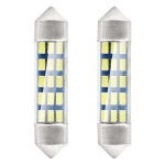 Žárovka LED STANDARD 3014 15SMD Festoon C5W C10W C3W 39mm White 12V (2ks)