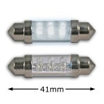 LED žárovka Sufit bílá 41mm 6 LED