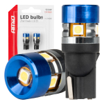 LED žárovky CANBUS T10 W5W 5SMD 3030 White 12V/24V AMiO-04240