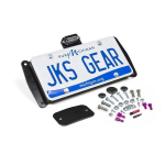 License plate relocation kit with light JKS